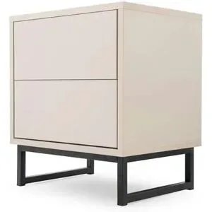 Höffner Nachtkommode  Genua ¦ beige ¦ Maße (cm): B: 43 H: 48,5