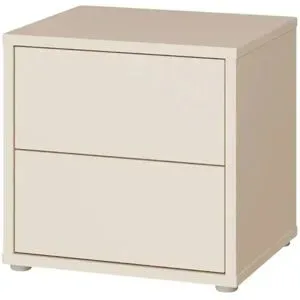 Höffner Nachtkommode  Bolognano ¦ beige ¦ Maße (cm): B: 49,8 H: 47,9 T: 41.5