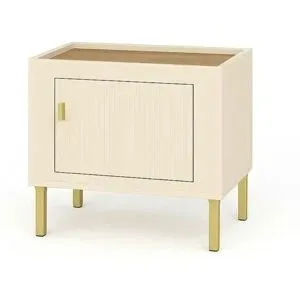 Höffner Nachtkommode   ¦ beige ¦ Maße (cm): B: 48 H: 47