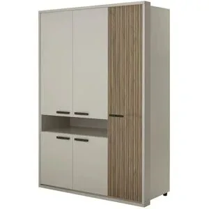 Höffner Kleiderschrank  Bjarne ¦ beige ¦ Maße (cm): B: 62,7 H: 217
