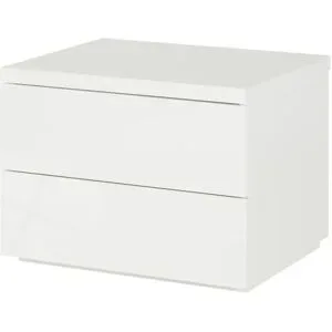 Höffner Nachtkommode  Canzo ¦ weiß ¦ Maße (cm): B: 55 H: 41 T: 44.0