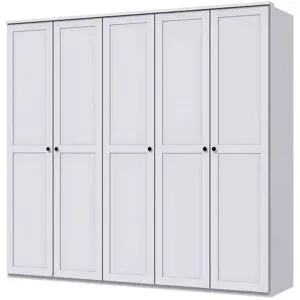 Höffner Drehtürenschrank  Chalet ¦ weiß ¦ Maße (cm): B: 225 H: 210 T: 58.0