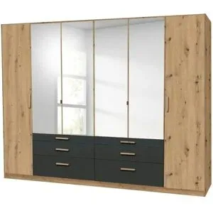 Höffner Drehtürenschrank  Moffat ¦ holzfarben ¦ Maße (cm): B: 271 H: 210