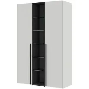 Dreamer eXpress Drehtürenschrank  Dreamer ¦ grau ¦ Maße (cm): B: 141,4 H: 220 T: