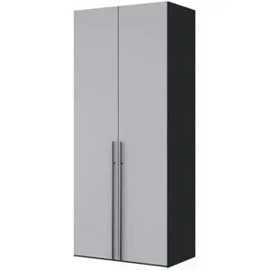 Dreamer eXpress Drehtürenschrank  Dreamer ¦ grau ¦ Maße (cm): B: 101,9 H: 236 T: