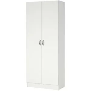 Höffner Drehtürenschrank  Forres ¦ weiß ¦ Maße (cm): B: 69,2 H: 170,4 T: 34.6