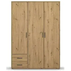Höffner Drehtürenschrank  Yarm ¦ braun ¦ Maße (cm): B: 140 H: 194
