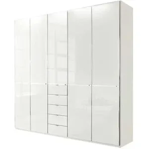 Höffner Kleiderschrank  Velua 2 ¦ weiß ¦ Maße (cm): B: 250 H: 236 T: 58.0