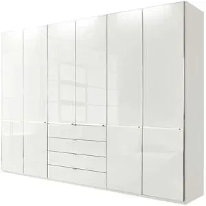 Höffner Kleiderschrank  Velua 2 ¦ weiß ¦ Maße (cm): B: 300 H: 216 T: 58.0