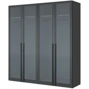 Dreamer eXpress Drehtürenschrank  Dreamer ¦ schwarz ¦ Maße (cm): B: 202,5 H: 220