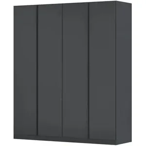 Höffner Drehtürenschrank  Monostar ¦ grau ¦ Maße (cm): B: 181 H: 210 T: 54.0
