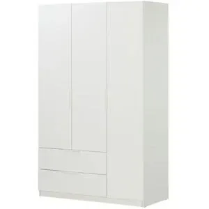 Höffner Drehtürenschrank  Eversley ¦ weiß ¦ Maße (cm): B: 119,3 H: 200 T: 58.0