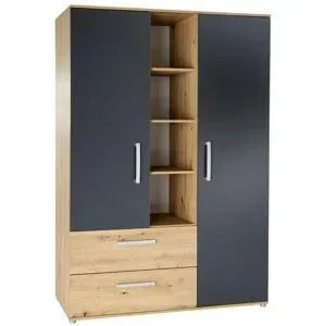 Höffner Drehtürenschrank Alessio  Alessio ¦ mehrfarbig ¦ Maße (cm): B: 130 H: 188