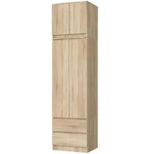 Höffner Drehtürenschrank mit viel Stauraum Sara ¦ holzfarben ¦ Maße (cm): B: 60 H: 234