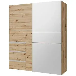 Höffner Schwebetürenschrank  Widnes ¦ holzfarben ¦ Maße (cm): B: 170 H: 200 T: 61.0