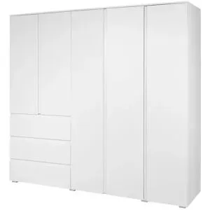 smart Drehtürenschrank  BEN ¦ weiß ¦ Maße (cm): B: 200 H: 191 T: 55.0