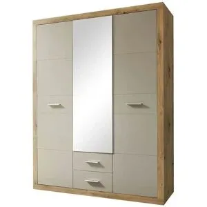 Höffner Drehtürenschrank  Stroud ¦ beige ¦ Maße (cm): B: 151 H: 198 T: 55.0