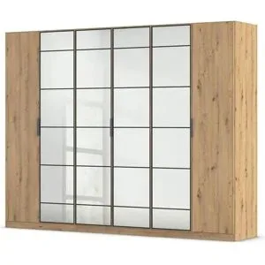 Höffner Kleiderschrank mit Spiegel Acero ¦ verspiegelt ¦ Maße (cm): B: 271 H: 210