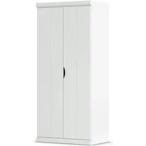 Höffner Kleiderschrank  Frieda ¦ weiß ¦ Maße (cm): B: 91 H: 203