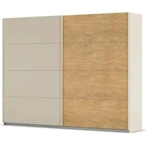 Höffner Schwebetürenschrank 2 türig Malva Extra ¦ creme ¦ Maße (cm): B: 271 H: 210
