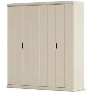 Höffner Kleiderschrank  Frieda ¦ creme ¦ Maße (cm): B: 181 H: 203