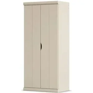 Höffner Kleiderschrank  Frieda ¦ creme ¦ Maße (cm): B: 91 H: 203