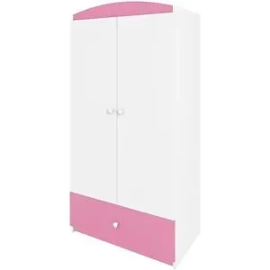 Höffner Kleiderschrank  Babydream ¦ rosa/pink ¦ Maße (cm): B: 52 H: 181,2