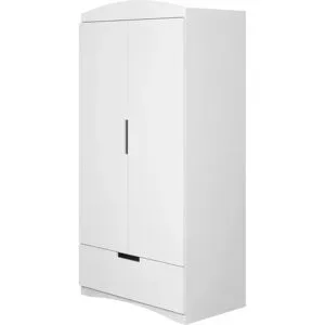 Höffner Kleiderschrank  Classic ¦ weiß ¦ Maße (cm): B: 52 H: 183,5