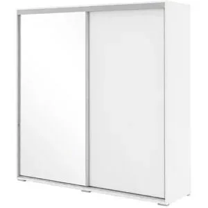 Höffner Schwebetürenschrank  Abberton ¦ weiß ¦ Maße (cm): B: 125 H: 215 T: 62.0