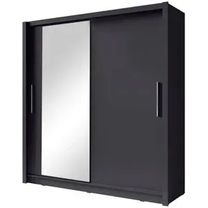 Höffner Schiebetürenschrank  Baku ¦ grau ¦ Maße (cm): B: 204 H: 215 T: 62.0