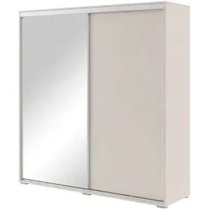 Höffner Schwebetürenschrank  Abberton ¦ beige ¦ Maße (cm): B: 150 H: 215 T: 62.0