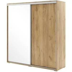 Höffner Schwebetürenschrank  Abberton ¦ holzfarben ¦ Maße (cm): B: 100 H: 215 T: 62.0