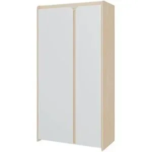 Höffner Kleiderschrank  Holly ¦ weiß ¦ Maße (cm): B: 104,4 H: 204 T: 52.9