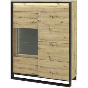 Höffner Highboard  Borba ¦ holzfarben ¦ Maße (cm): B: 110 H: 140 T: 41.0