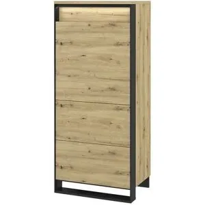 Höffner Highboard  Borba ¦ holzfarben ¦ Maße (cm): B: 60 H: 140 T: 41.0