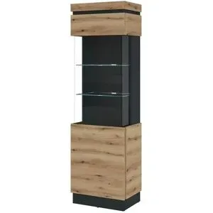 Höffner Vitrine  Savoca ¦ holzfarben ¦ Maße (cm): B: 60 H: 201 T: 40.0