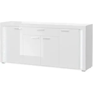 Höffner Sideboard  Silville ¦ weiß ¦ Maße (cm): B: 182 H: 84 T: 42.0