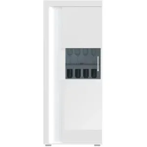 Höffner Vitrine  Silville ¦ weiß ¦ Maße (cm): B: 60 H: 148 T: 37.0