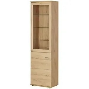 Höffner Vitrine  Vineta ¦ holzfarben ¦ Maße (cm): B: 60 H: 216 T: 40.0