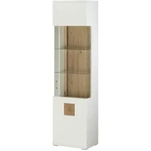 uno Vitrine  Topeka ¦ weiß ¦ Maße (cm): B: 55 H: 209 T: 38.0