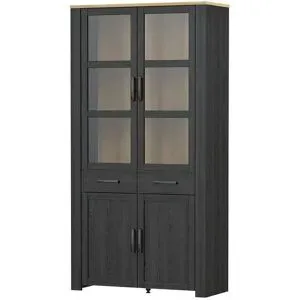 Höffner Doppelvitrine  Toneo ¦ Maße (cm): B: 106,4 H: 205,4 T: 42.0