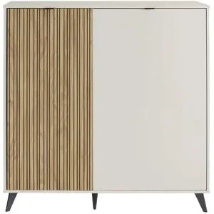 Höffner Highboard  Ispani ¦ creme ¦ Maße (cm): B: 123,2 H: 125,6 T: 40.7