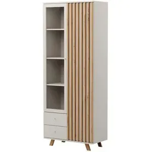 Höffner Vitrine  Harmony ¦ creme ¦ Maße (cm): B: 92 H: 198,5 T: 40.0