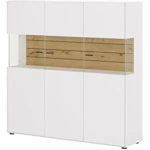 Jette Home Highboard  Como ¦ weiß ¦ Maße (cm): B: 139 H: 139 T: 38.0