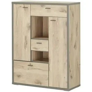 uno Highboard  Orlando ¦ holzfarben ¦ Maße (cm): B: 96 H: 125 T: 38.0