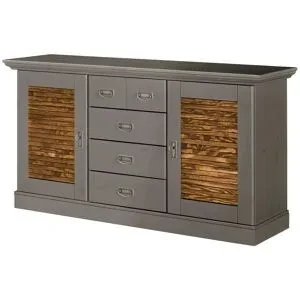 maison bleue Sideboard  Fancy ¦ grau ¦ Maße (cm): B: 171,3 H: 90,1 T: 48.0