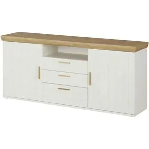 uno Sideboard  Jorvic ¦ weiß ¦ Maße (cm): B: 194 H: 83 T: 45.0