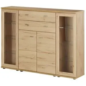 Höffner Highboard  Vineta ¦ holzfarben ¦ Maße (cm): B: 180 H: 132 T: 40.0