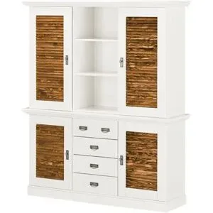 maison bleue Buffet  Fancy ¦ weiß ¦ Maße (cm): B: 171,3 H: 202,1 T: 48.0