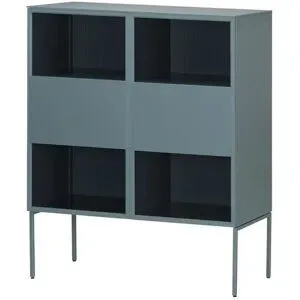SCHÖNER WOHNEN Kollektion Highboard  Amaya ¦ grau ¦ Maße (cm): B: 120 H: 145 T: